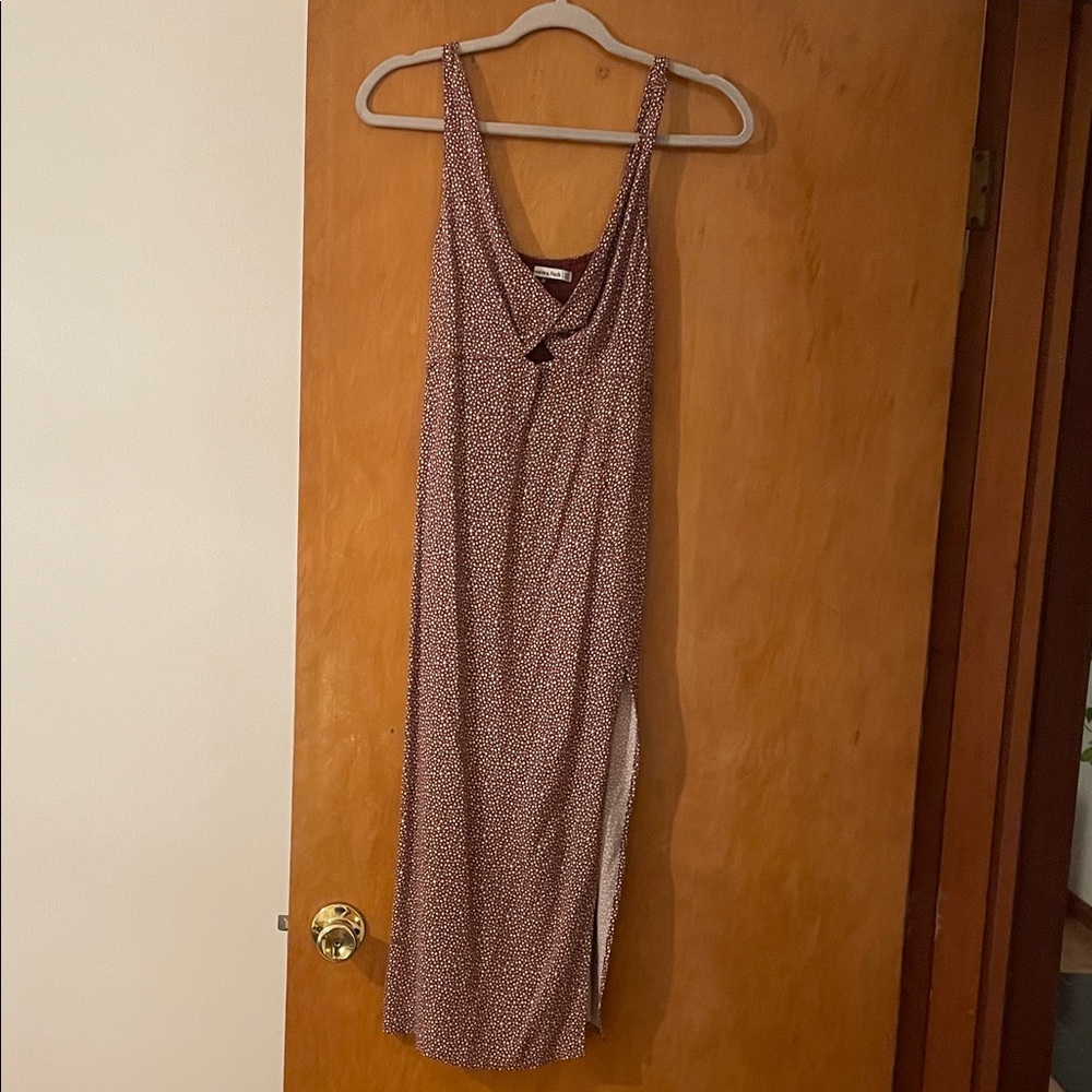 Abercrombie & Fitch Brown Polka Dot Dress